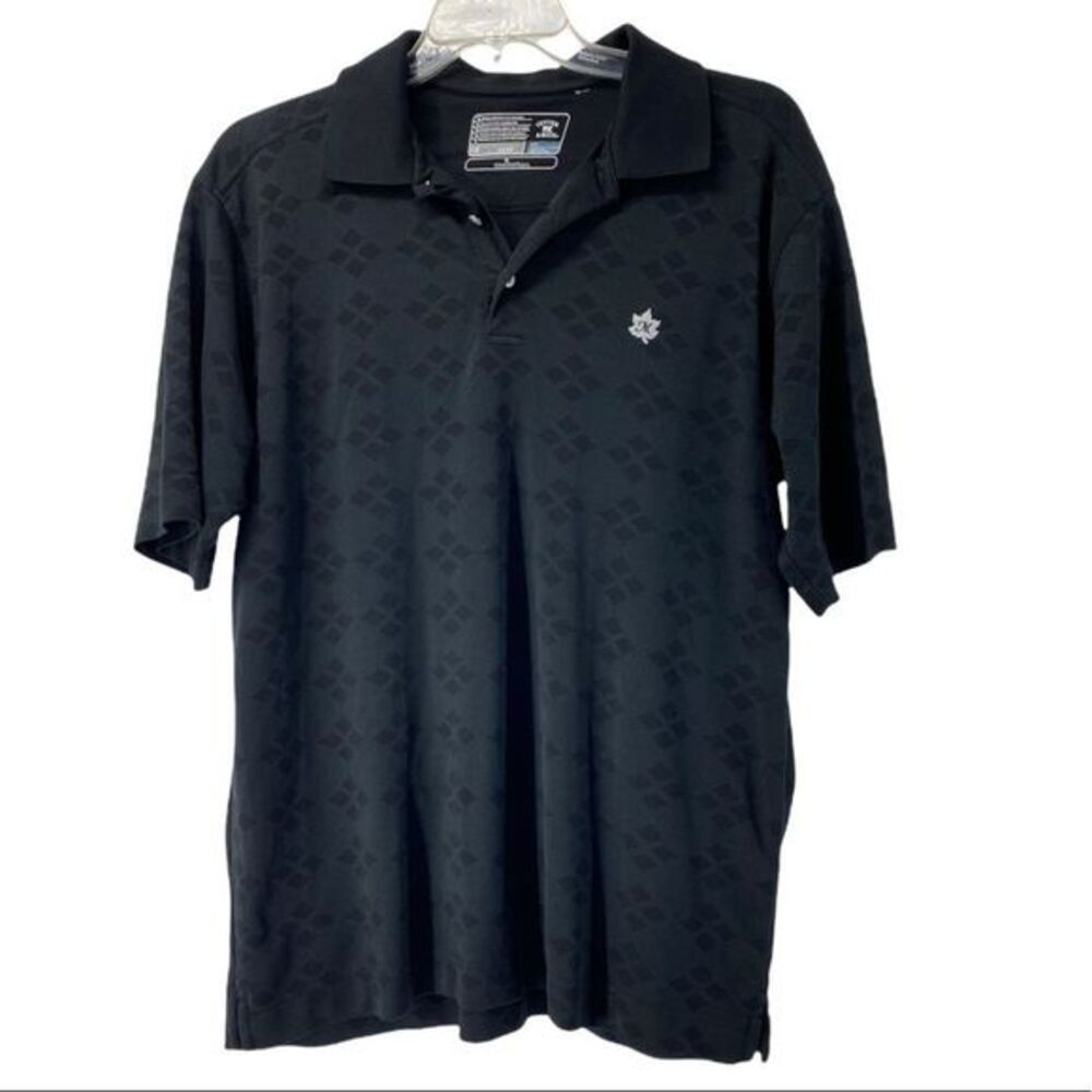 Cutter & Buck Dry Tec Mens Performance Black Polo T-shirt